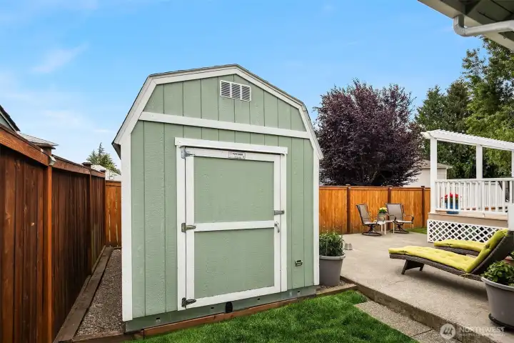 Here is one of two garden sheds. Here is one of two garden sheds.