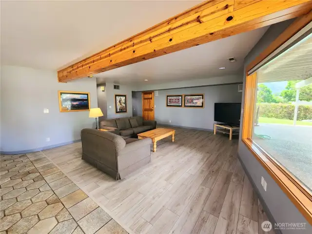 Lower level living room.