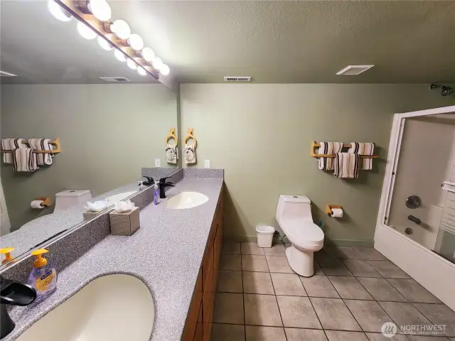 Lower level, bathroom.