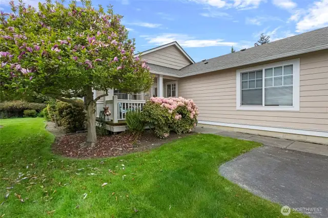 Yard maintenance take care of with HOA dues