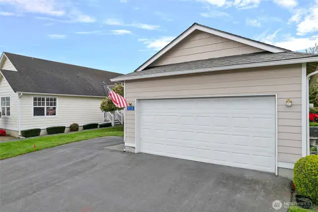 Two car garage