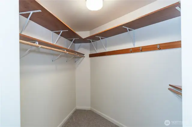 Walk in closet off primary