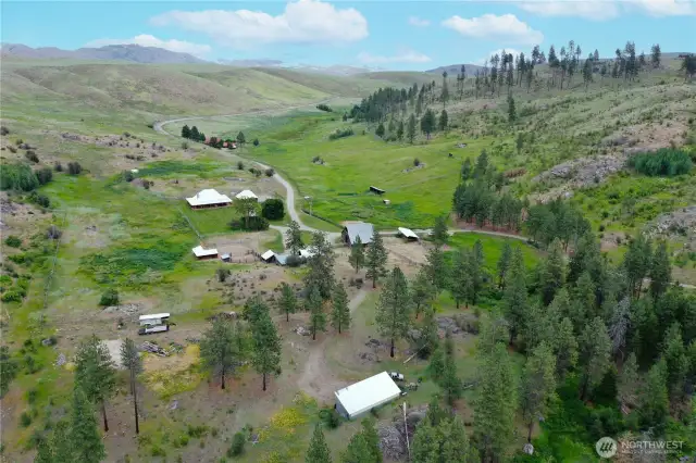 Ranch aerial view