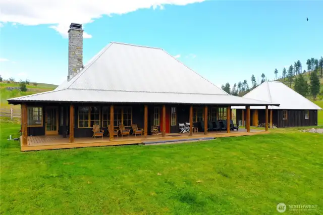 Main house and garage