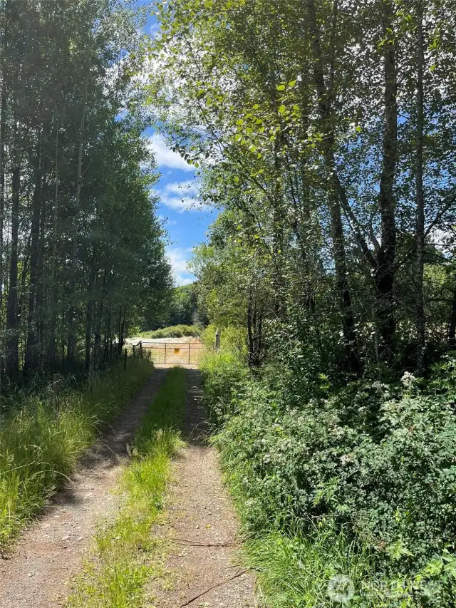 Entrance to area north of Cougar Smith