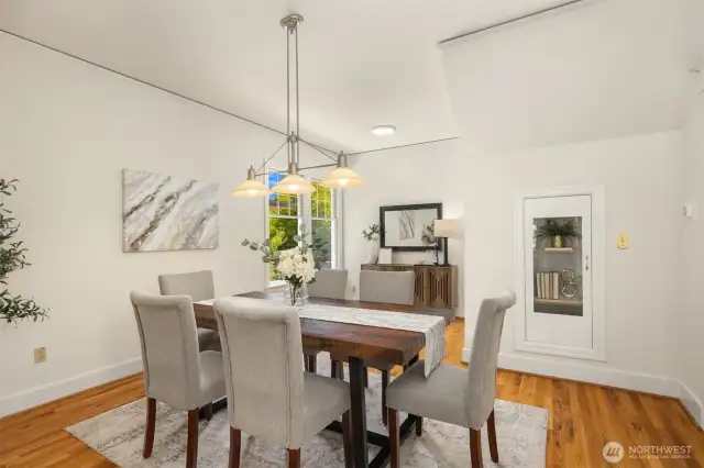 Spacious dining room to gather with family and friends
