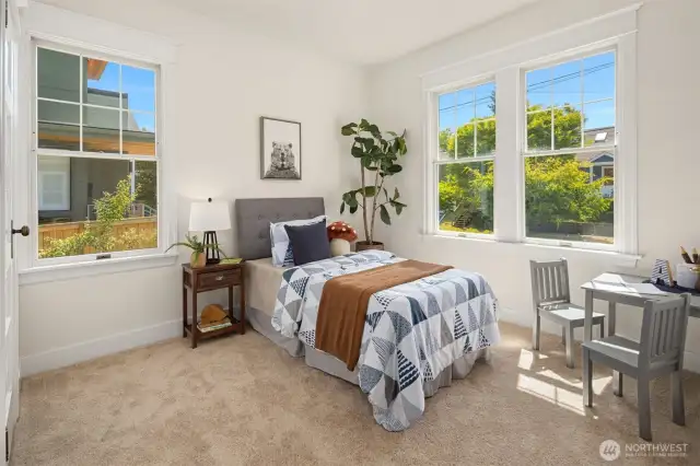 The second of two main level bedrooms