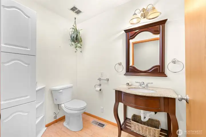 Guest bath on the upper level.