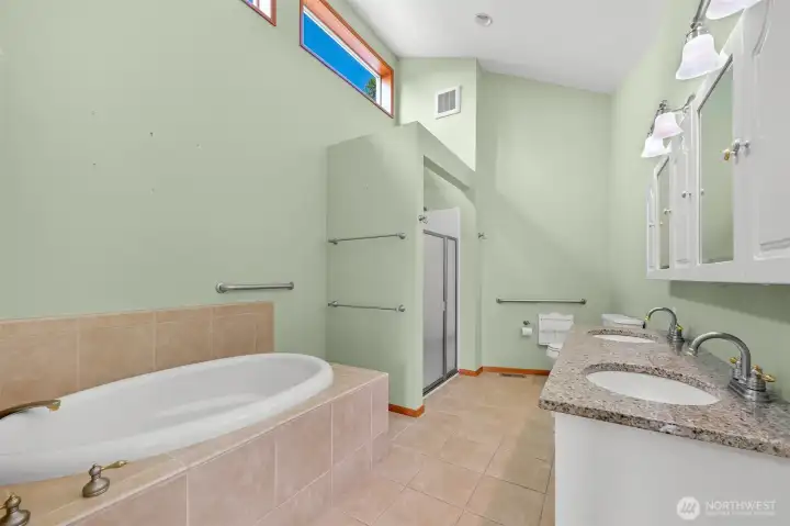 Primary bathroom.