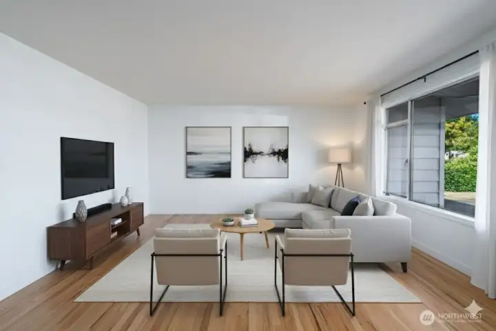 Living Room- Virtually Staged
