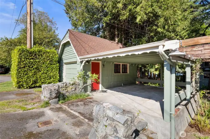 Carport and small garage