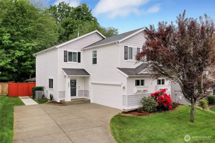 Beautiful serene, greenbelt lot on this 4 bedroom home with AC.
