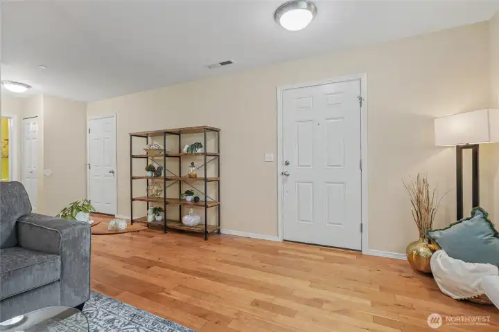 New carpet upstairs! Downstairs hall has a coat closet and a second pantry closet.