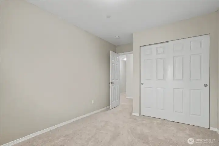 New carpet throughout upstairs.  Bedroom 2