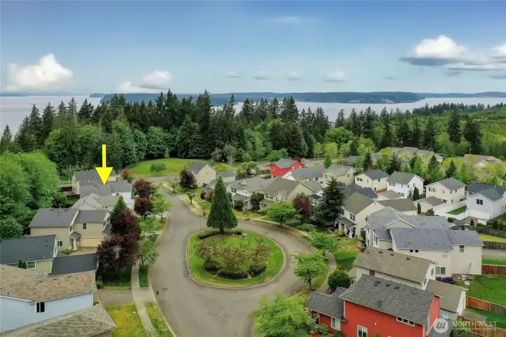 Located near a trail head with views of the sound!