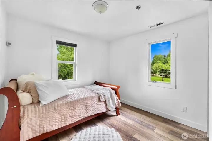 First bedroom/guess room located off the living area