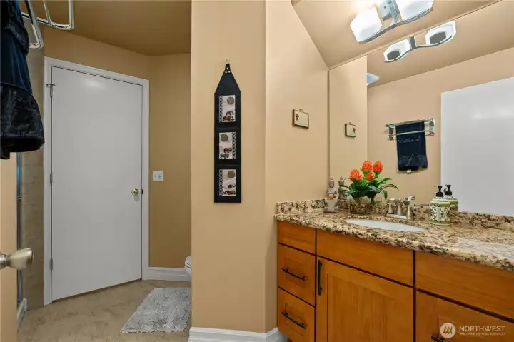 Powder room with shower