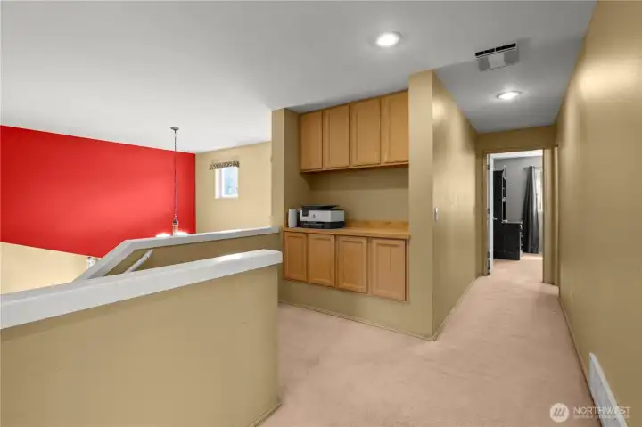 Bookshelf that is staying with the home