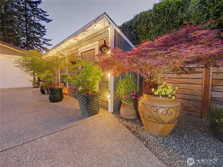 Every corner of this property reflects exceptional care and attention to detail. Decorative lighting, mature Japanese maples, and beautifully curated landscaping create a magical ambiance that can be enjoyed day and night.