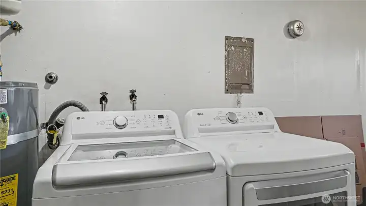 Large utility room located off family room.