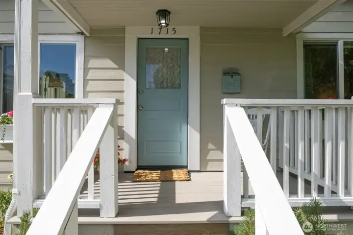 Sweet covered front porch