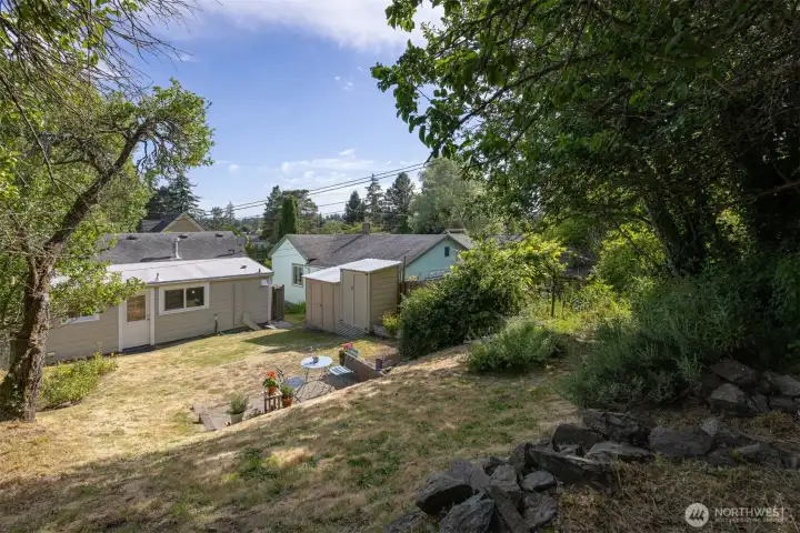 Another perspective of the back of this home