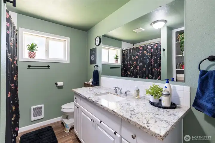 Nice size main bath