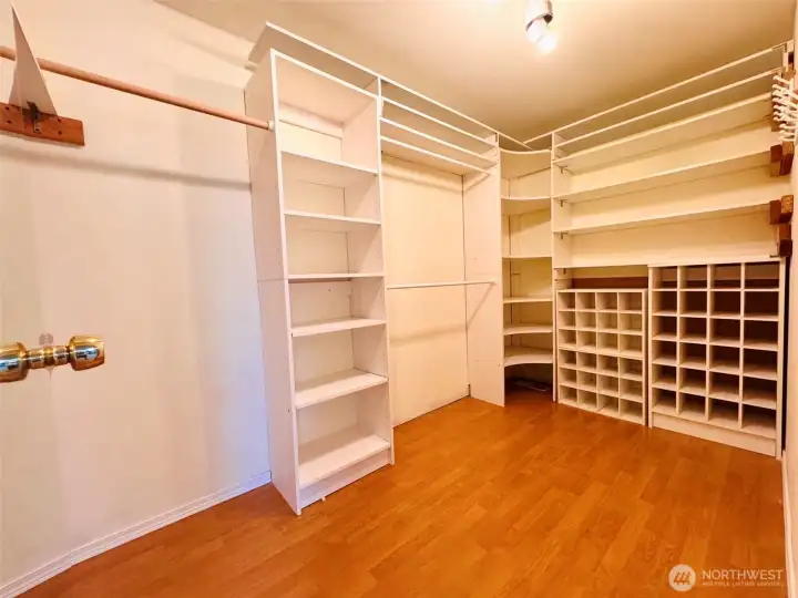 Primary walk-in closet