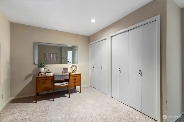 Double closets for lots of storage