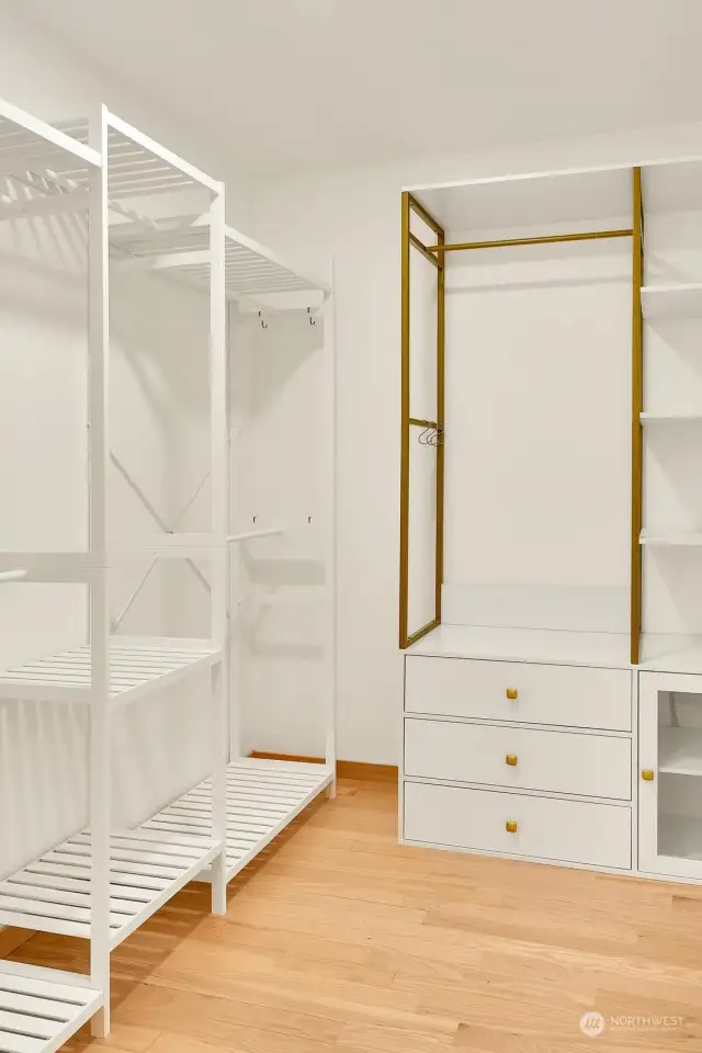 Primary walk in closet