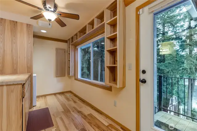 Utility/laundry room has access to back stairs