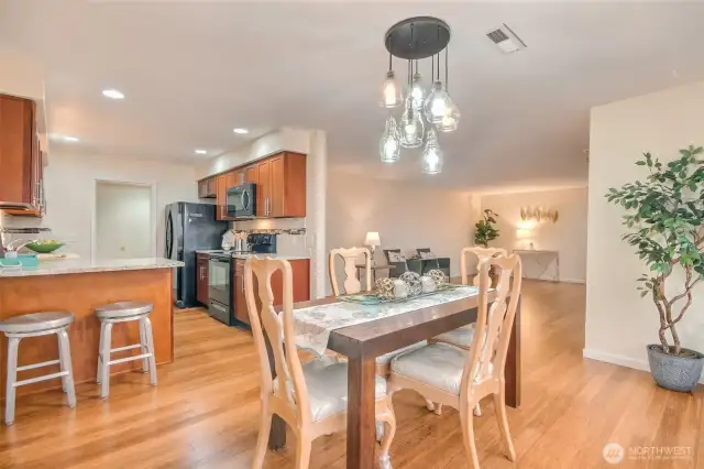 Kitchen and dining room