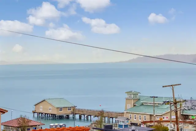 Redondo Beach view from the dining room and deck