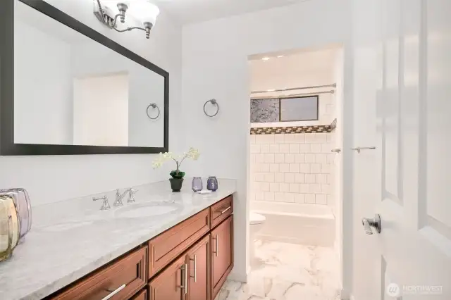 Updated hallway bath