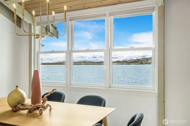 Gorgeous view from the dining area
