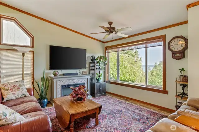 Living room with view