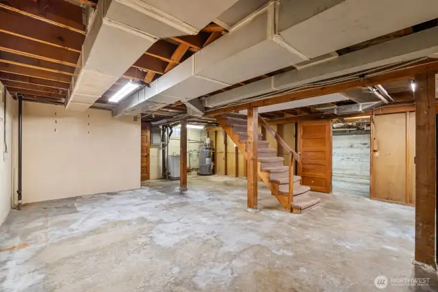 Unfinished Basement - SO many possibilities!!