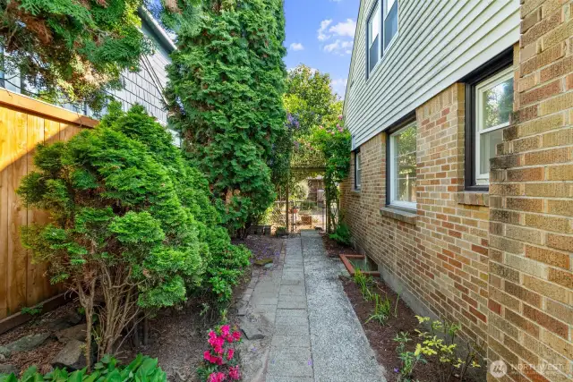 Beautiful Walkway to Backyard!