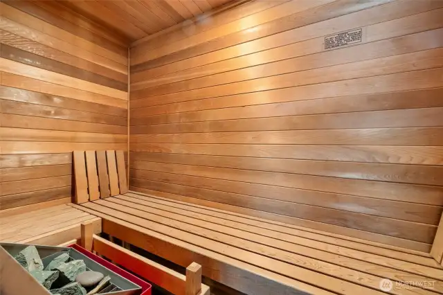 Sauna in primary suite