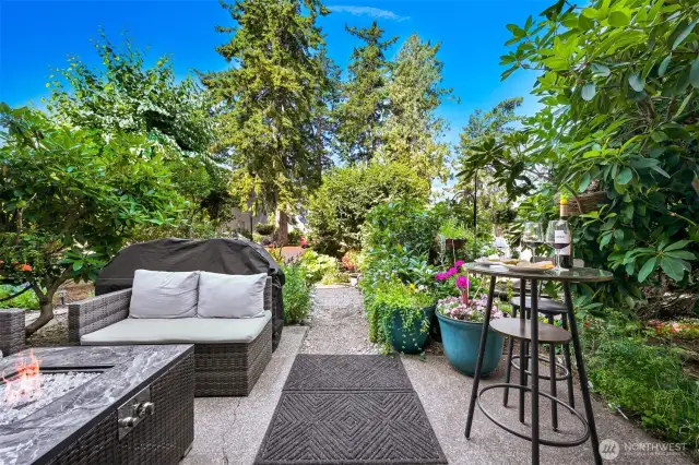 Patio for outdoor entertaining