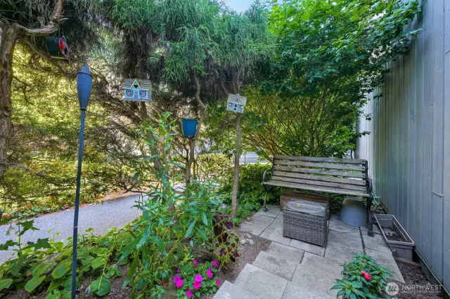 Serene spot off patio