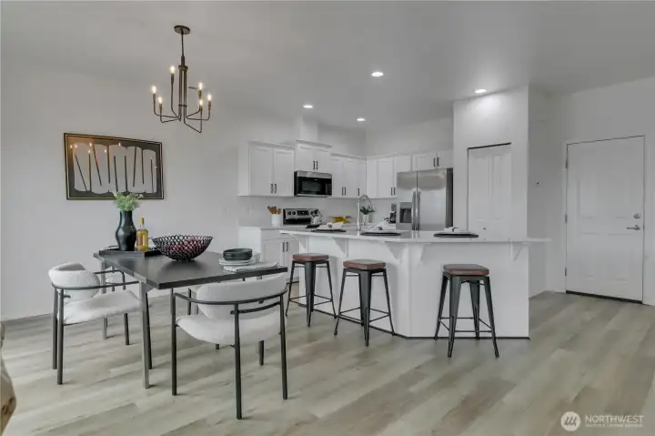 Open concept Kitchen and Dining room