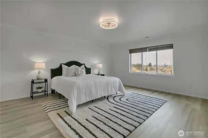 Large Windows in Primary Bedroom
