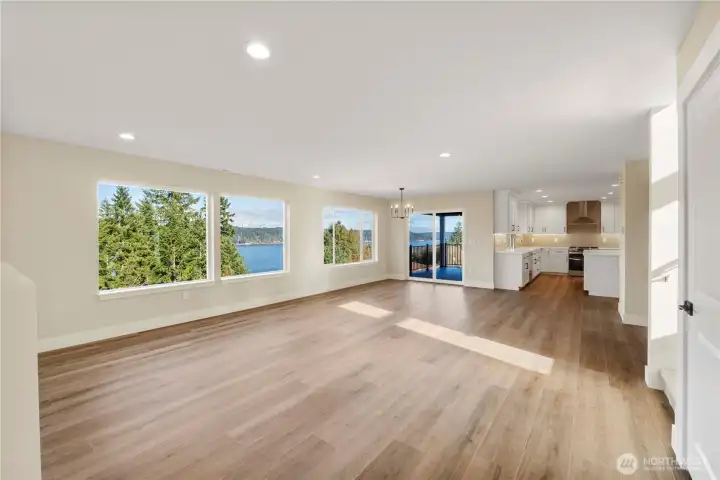 LVP flooring throughout, easy access to the covered deck.