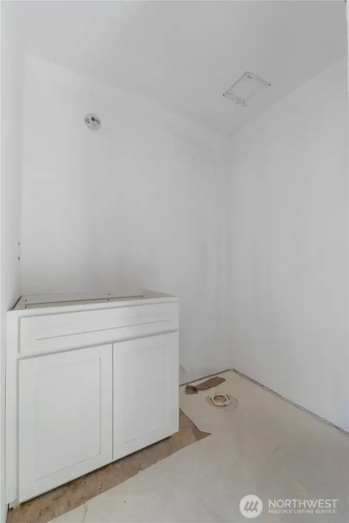 Half bath on main floor.