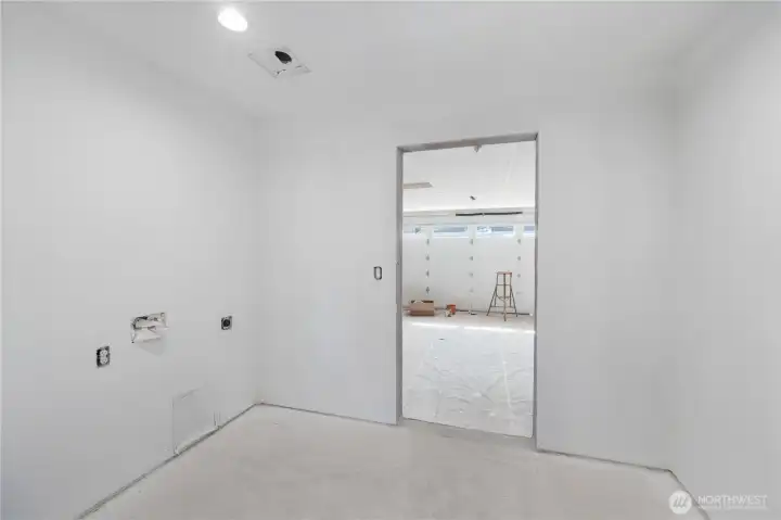 Oversized utility room on main floor.