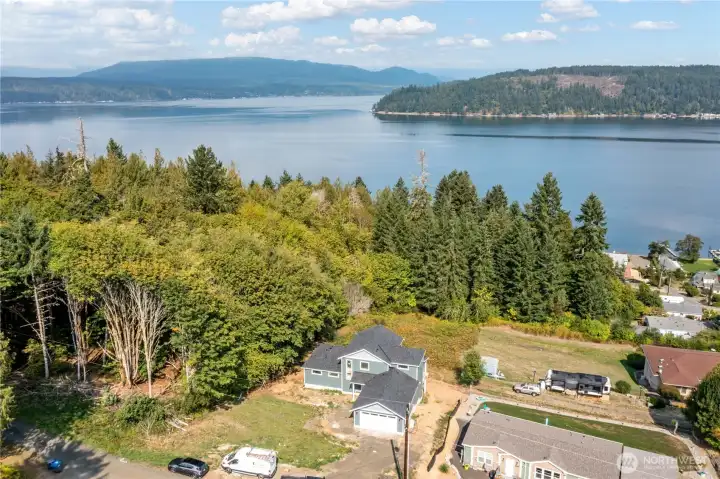 Peak a boo view of the Olympics (on a sunny day)