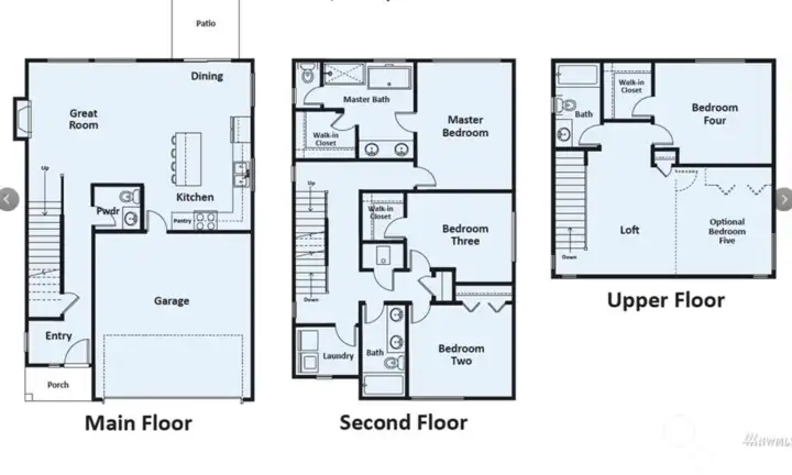 Great layout with entertaining on the main floor!