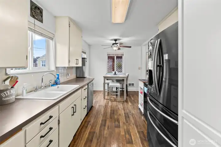 Kitchen with dining area