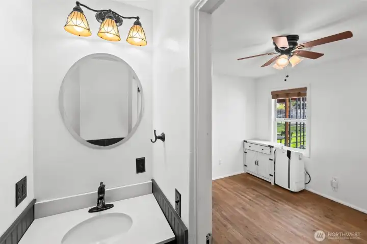 Bedroom #1 on main level with half bath